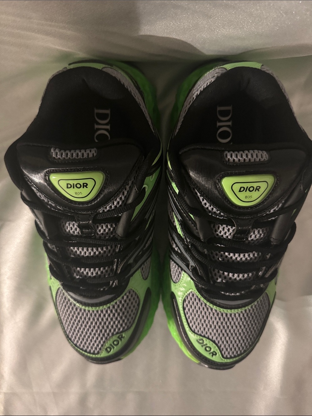 Dior B35 NXXT Sneaker, featuring-technical mesh upper/Neon Green/Black!🔥New! 9.5 - Picture 7 of 13